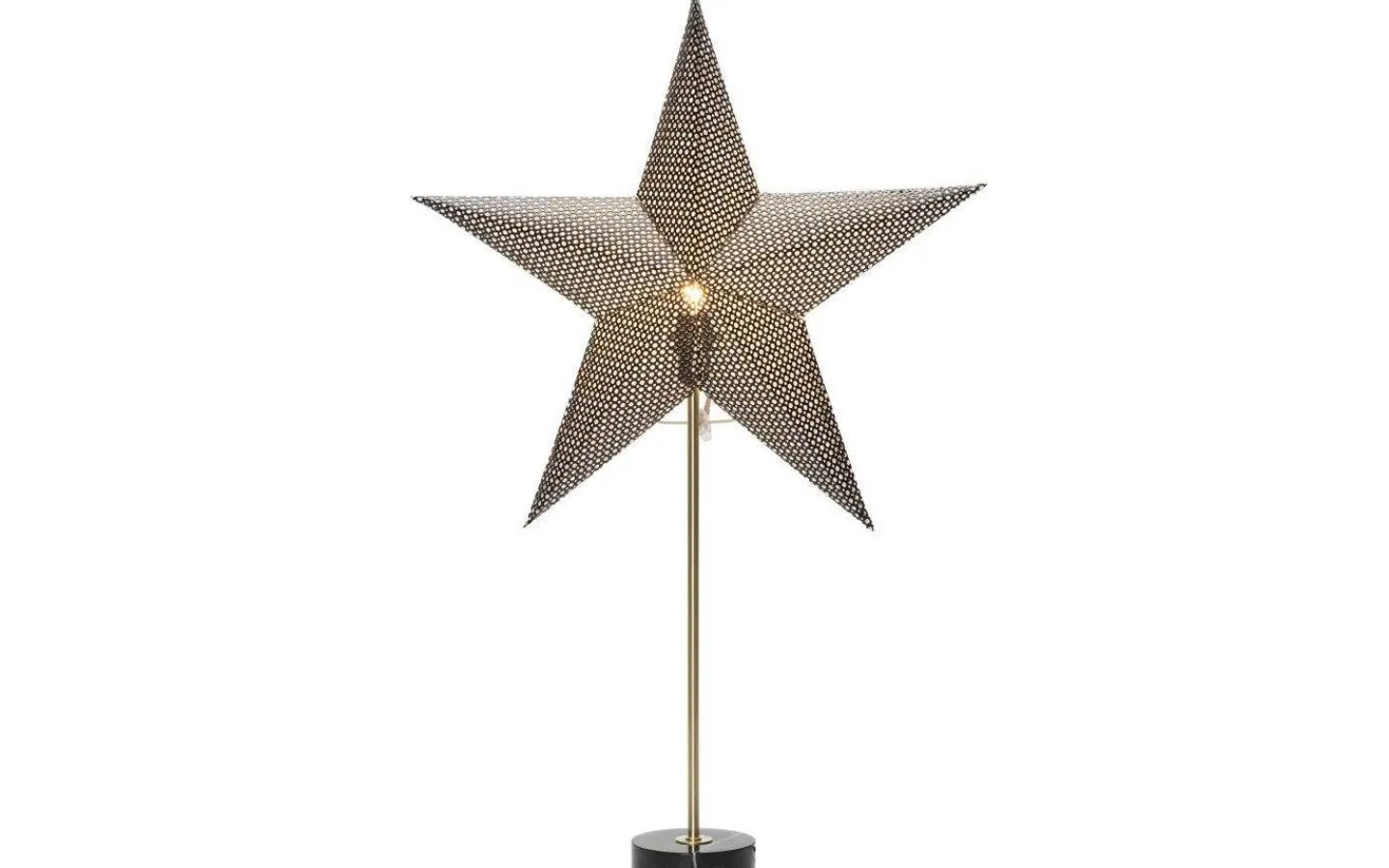 Visa Alla Julstjärnor|Julstjärnor På Fot<Konstsmide Zoe Julstjärna på Fot 71cm Svart/Mässing