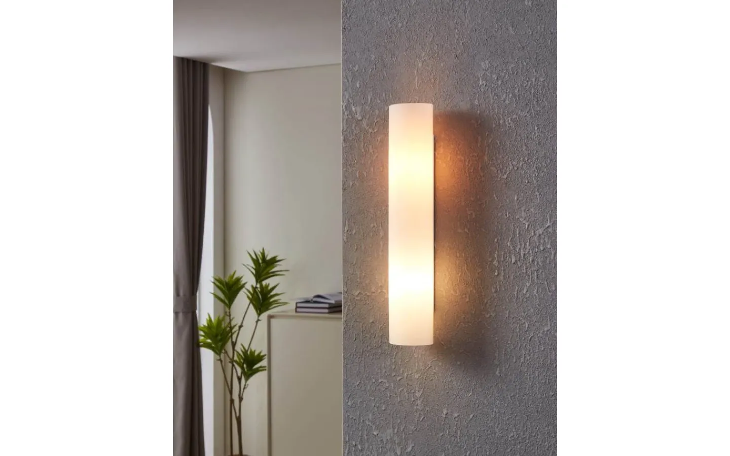 Badrumslampor Vägg<Eglo Zola Vägglampa 39cm Vit