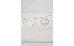 Zoo Batteridriven Ljusslinga 1,35m 10 Ljusbollar silver